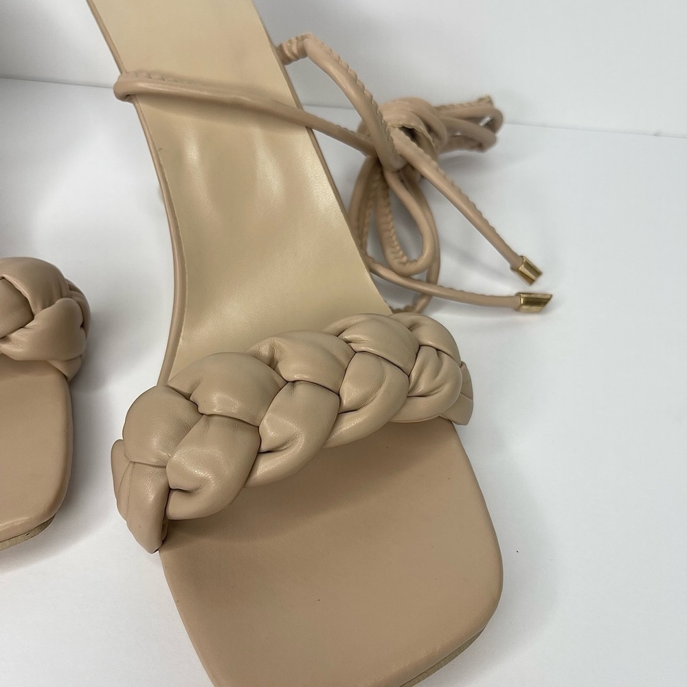Strap Square-Toe High Heels - Picture 6 of 8